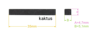 KLIN PIASTY 35X5X5MM LIDER DK41N130 DK53N225E-4W1