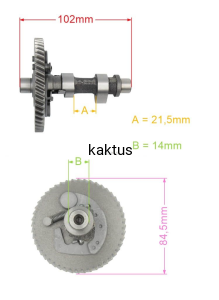 WAŁEK ROZRZĄDU WERTYKULATOR FAWORYT GTW40 48Z