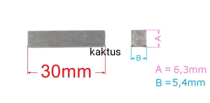 KLIN 30X6,3X5,4MM PIASTY NOŻA KOSIARKI HONDA CEDRU