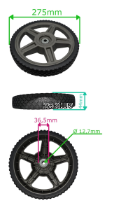 KOŁO 275MM TYŁ KOS LIDER DK51P150BW 606077-306