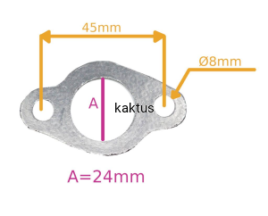 USZCZELKA TŁUMIKA KOS LIDER DK46N150-4W1 DK41N130