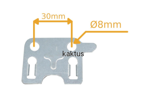 PŁYTKA 39x46,5MM ZAWORÓW KOSIARKI FAWORYT DK46P140