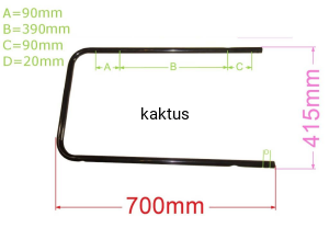 UCHWYT DOLNY KOSIARKI FAWORYT GTL51BS675NIS-4W1