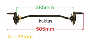 OŚ PRZEDNIA KOSIARKI FAWORYT LIDER HANDY GYK 46
