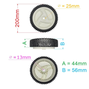 KOŁO 200MM JEZDNE KOSIARKI CRAFTSMAN BIAŁE 53Z