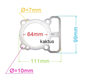 USZCZELKA GŁOWICY BRIGGS 793455 DOV 750