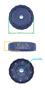 KOŁO 200MM WA51 WR46 FAWORYT WAD51N196L-3W1
