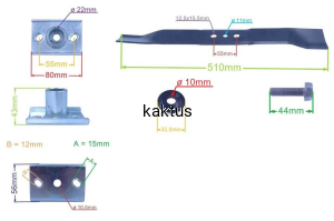 ZESTAW - LISTWA Z PIASTĄ ŚRUBĄ PODKŁADKĄ NAX3000S