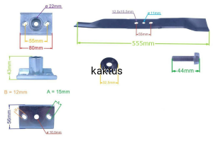 ZESTAW - LISTWA Z PIASTĄ ŚRUBĄ PODKŁADKĄ NAX5000S
