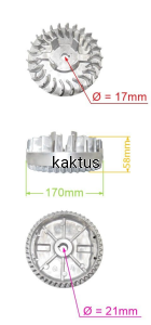 KOŁO MAGNESOWE WBE170ES STIGA 118551470/0 48Z