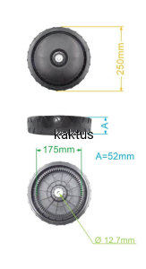 KOŁO 250MM TYLNE VICTUS VSS53 HUNTER 72Z ZAMIENNI