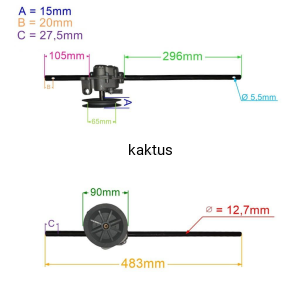 PRZEKŁADNIA NAPĘDU NAC LS46 LS51 LS2260 DUŻE KOŁO