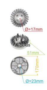 KOŁO MAGNESOWE SILNIKA KOSIARKI RATO RV225