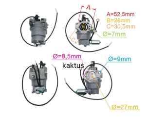 GAŹNIK SILNIKA RATO RV450 16100-Z0N0110-00A9