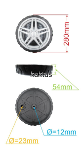 KOŁO 280MM KOSIARKI NAC LS50-159-JR2 80Z 112021