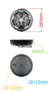 KOŁO 280MM KOSIARKI NAX 2000 3000 4000 5000 S 80Z