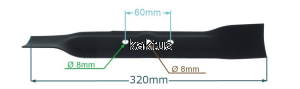 LISTWA TNĄCA 320 MM NAC LE11-32-PB-B R8231-810101
