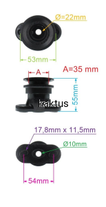 PIASTA 22x55MM NOŻA NAC LS47-BS625 LS52-BS675