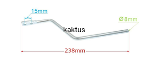 DŹWIGNIA REGULACJI WYSOKOŚCI KOSZENIA DK41N P 46