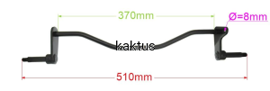 OŚ KÓŁ PRZEDNIA KOSIARKI FAWORYT DK46N150E-4W1