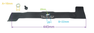 LISTWA TNĄCA 440 MM KOSIARKI GRIZZLY 1800 PARKSIDE