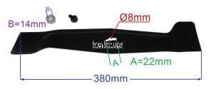 LISTWA TNĄCA 380 MM GRIZLY FRM1400 FEM1438