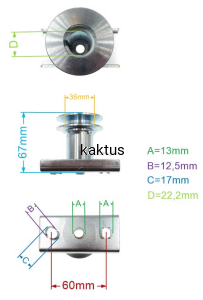 PIASTA 22x67 NOŻA KOSIARKI CEDRUS KS48 53S-L KS56S
