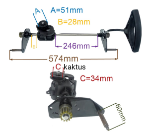PRZEKŁADNIA NAPĘDU KOSIARKI CJ53 WERSJA GT