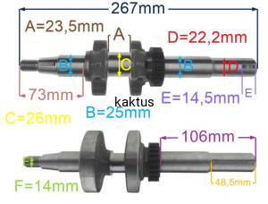 WAŁ KORBOWY STIGA WBE170 118551484/0