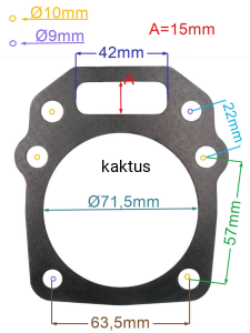 USZCZELKA GŁOWICY SILNIKA KOSIARKI ZONGSHEN XP200