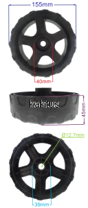 KOŁO 155MM KOSIARKI GRASSMEISTER JR KANWOD