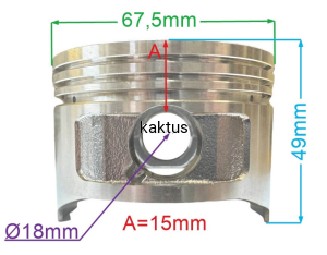 TŁOK 67,5MM 168Q POWYSTAWOWY