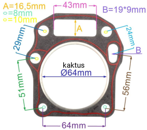 USZCZELKA GŁOWICY SILNIKA KOSIARKI