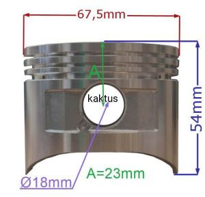 TŁOK 67,5MM SILNIKA KOSIARKI 1P68F POWYSTAWOWY