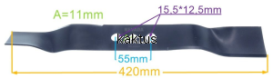 LISTWA TNĄCA 420 MM KOSIARKI NAC LP LS 42-123L-JR