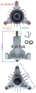 PIASTA KPL. HUSQVARNA LT YT CT CTH GWIAZDKA 5Z