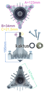 PIASTA KPL. HUSQVARNA LT YT CT CTH GWIAZDKA6