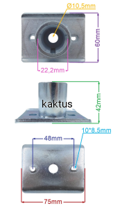 PIASTA NOŻA 22x42MM KOSIARKI HORTMASZ JL 43 46 50