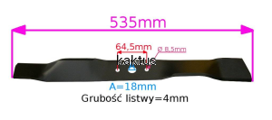 LISTWA TNĄCA 535 MM 108M SD108/108H ZAMIENNIK