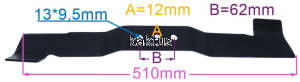 LISTWA TNĄCA 510 MM HECHT MAKITA HORTMASZ ŁOPATY