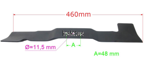 LISTWA TNĄCA 460 MM LIDER HORTUS JL46 46Z-C3 ŁOPAT