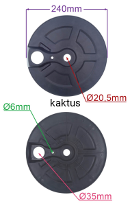 OSŁONA WEWNĘTRZNA 240MM KOŁA CEDRUS CEDKS56S
