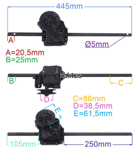 PRZEKŁADNIA NAPĘDU KOSIARKI GEKO JG G83056