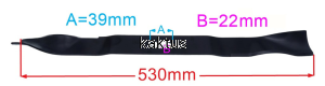 LISTWA TNĄCA 530MM KOSIARKI GRASS G-FORCE XSZ53 NT