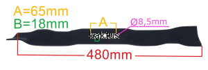 LISTWA TNĄCA 480 MM CASTEL NG504 GARDEN MIELĄCY ZA
