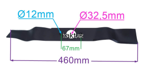 LISTWA TNĄCA 460MM HECHT 548SX 549SB 549SB MIELĄC