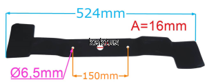LISTWA TNĄCA 524 MM / LEWE OBROTY