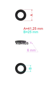 USZCZELNIACZ GÓRNY 25X41,25X6 ZONGSHEN GB200