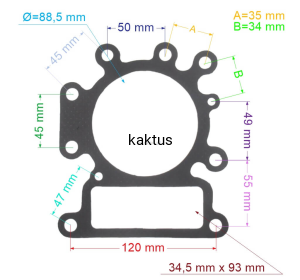 USZCZELKA GŁOWICY BRIGGS & STRATTON 28 OHV