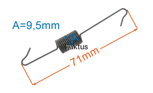 SPRĘŻYNA REGULATORA OBROTÓW - KRÓTKA - T680 T680E